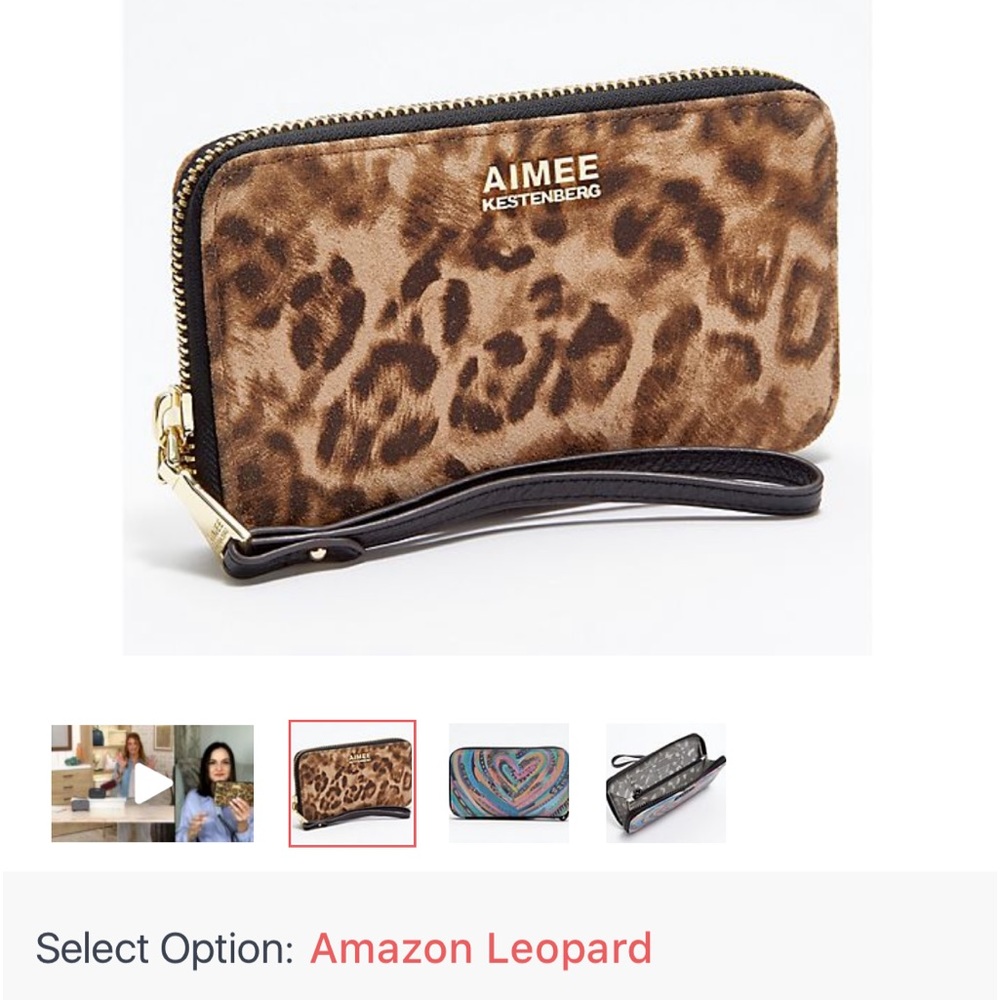 Aimee  kastenberg RFID protected large Carrying wallet beautiful soft wallet.